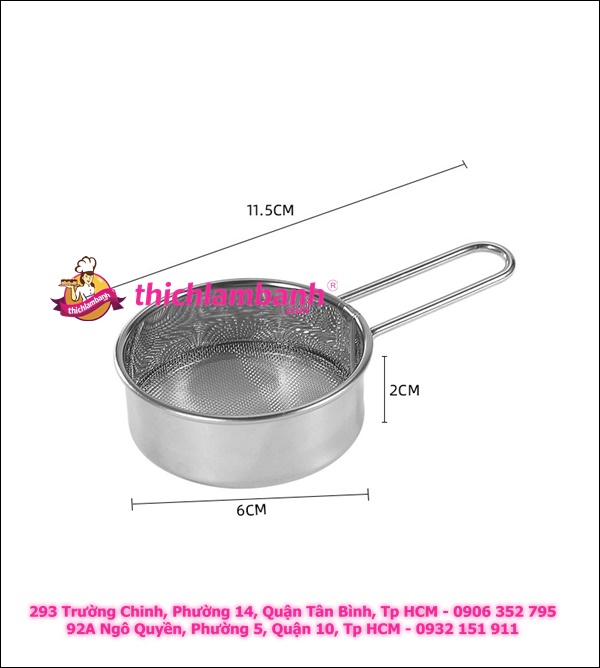 Dụng cụ rây bột, trà xanh mini
