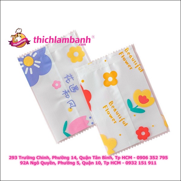 Túi hàn hoa tuy líp 7*10cm
