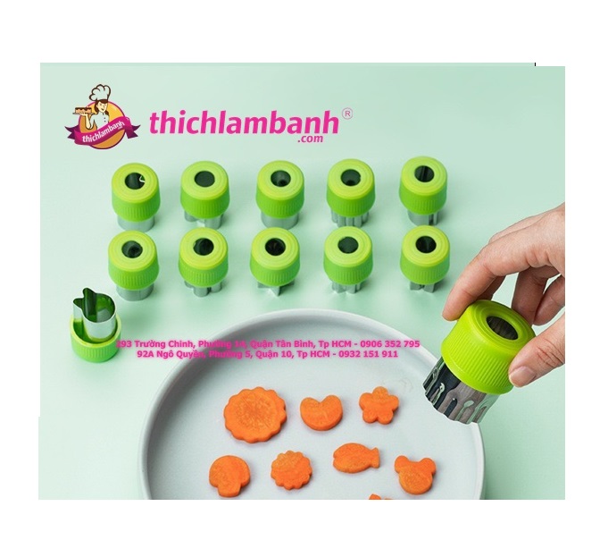 Bộ 9 nhấn rau củ quả