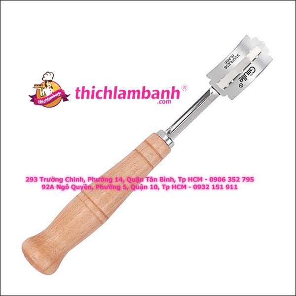Dao Rạch Bánh Mì Cán Gỗ
