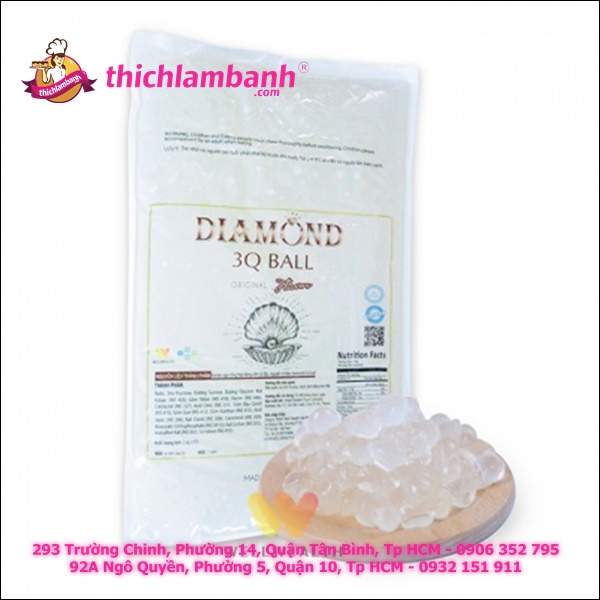 Trân châu 3Q DIAMOND Trắng Nguyên Vị