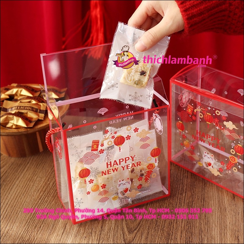 Hộp PET Mèo Thần Tài