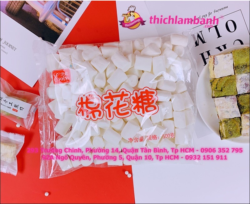 Kẹo marshmallow trắng Erko 500g