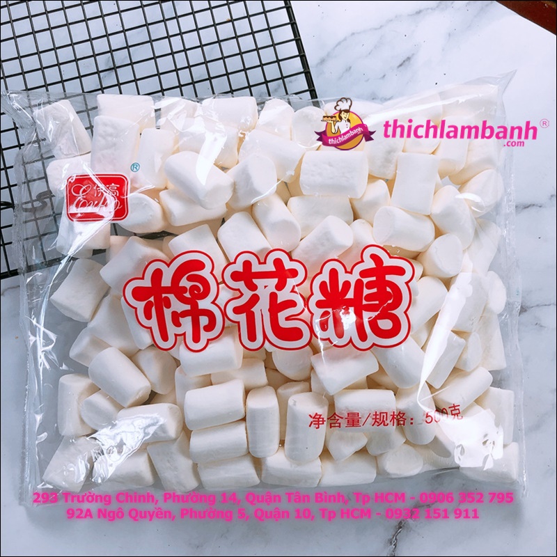 Kẹo marshmallow trắng Erko 500g