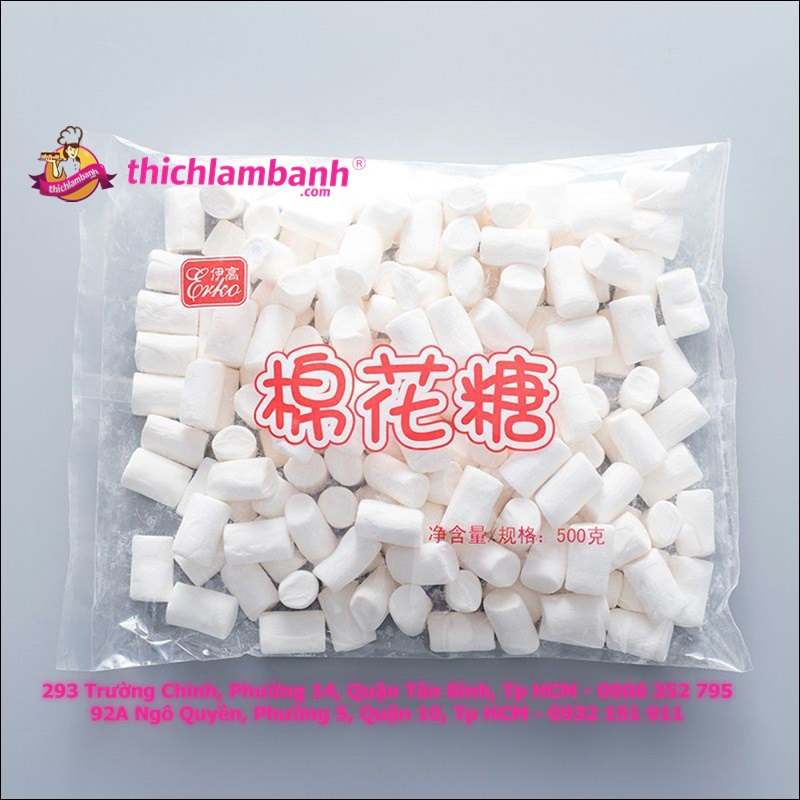 Kẹo marshmallow trắng Erko 500g