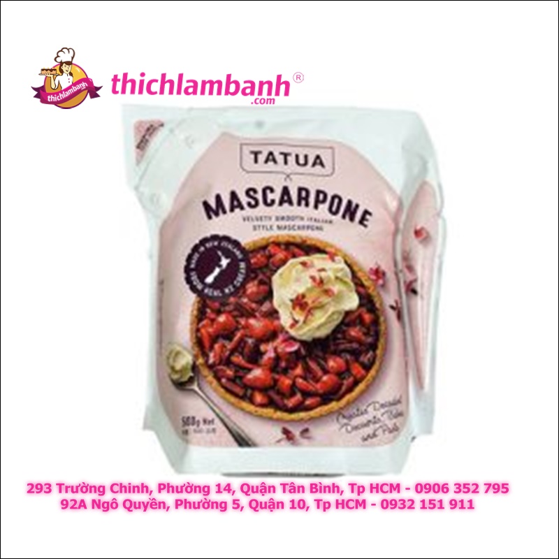 Phô mai mascarpone cheese hiệu TATUA 500 gr