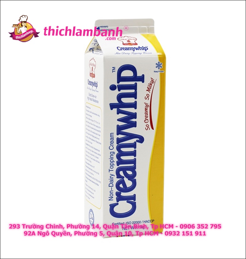 Kem Trang Trí Bánh Topping CreamyWhip Ngà