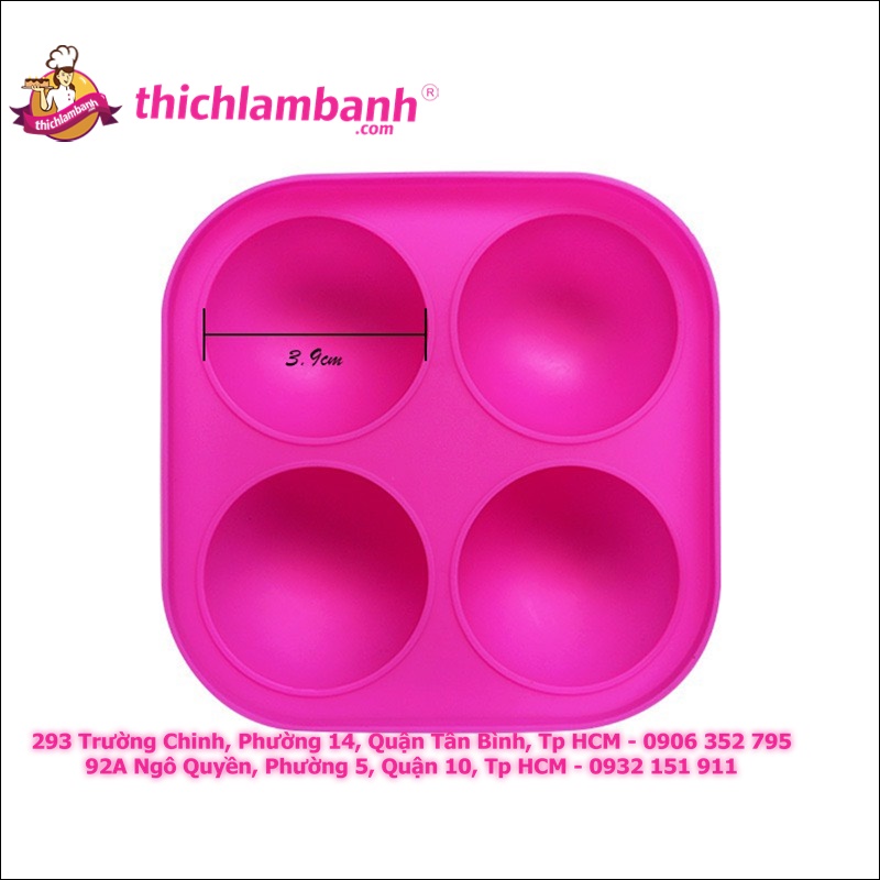 Khuôn silicon 4 cakepop