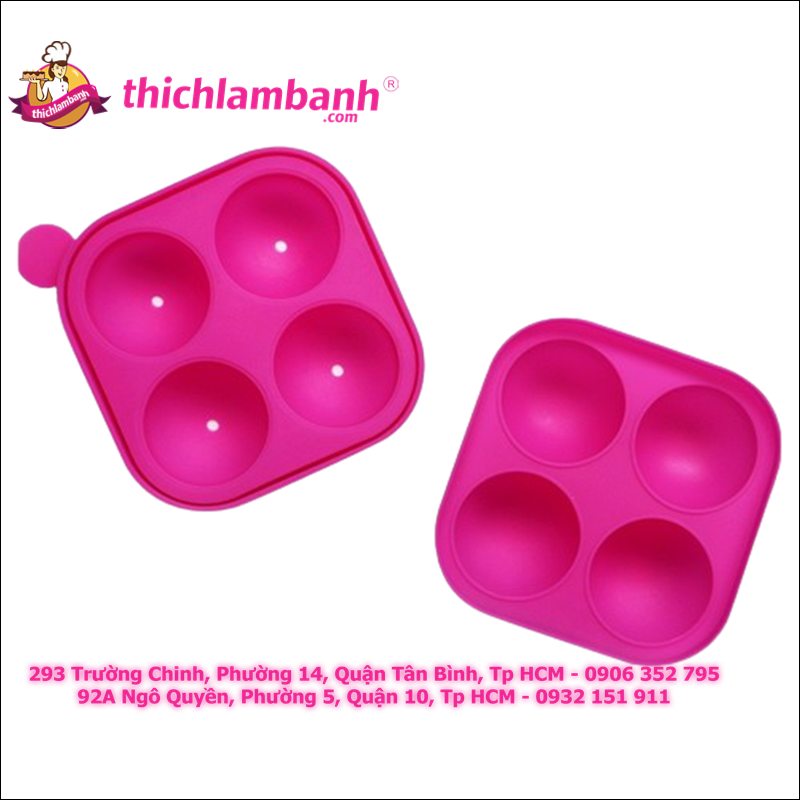 Khuôn silicon 4 cakepop