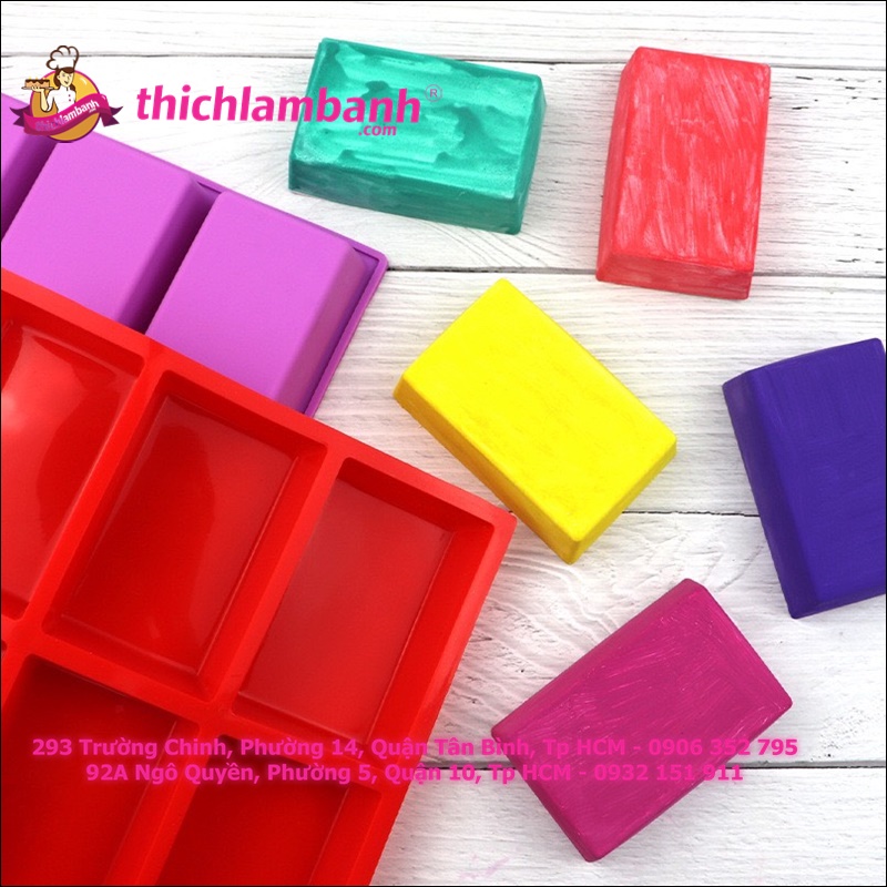 Khuôn silicon 9 ô chữ nhật
