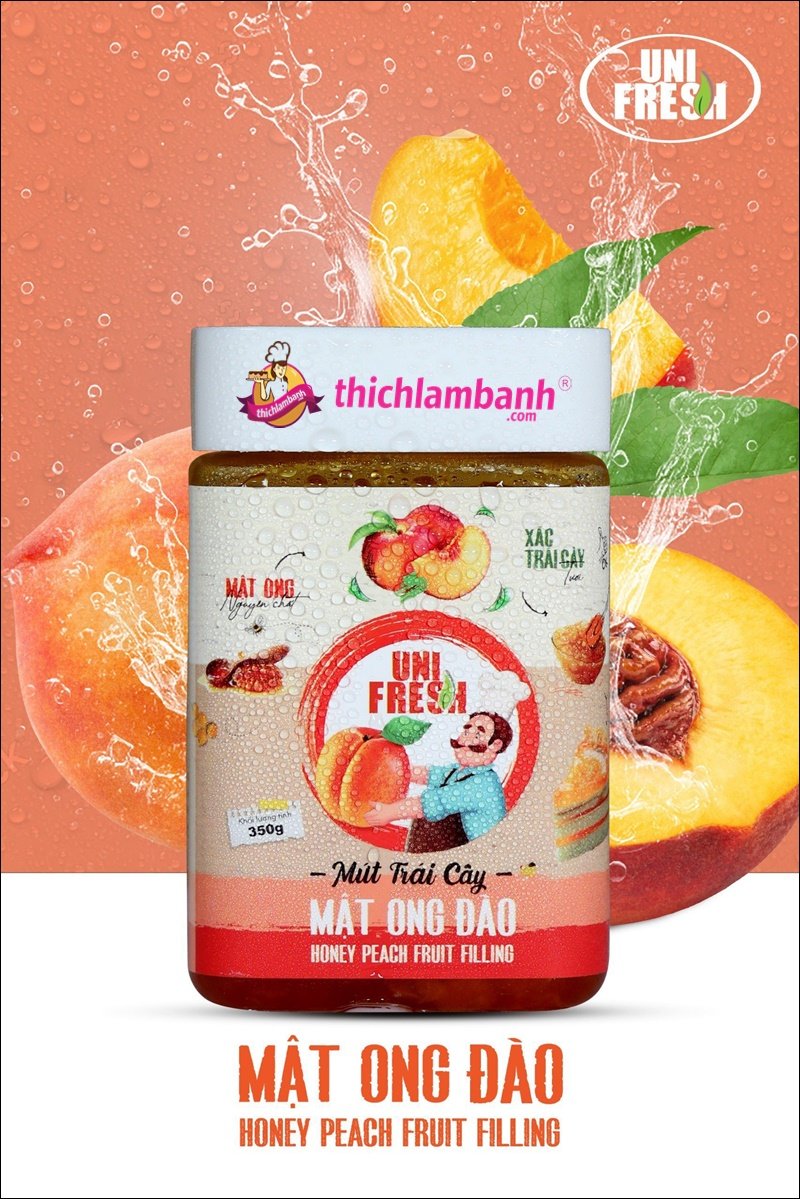 Mứt Đào Mật Ong UNIFRESH 350g