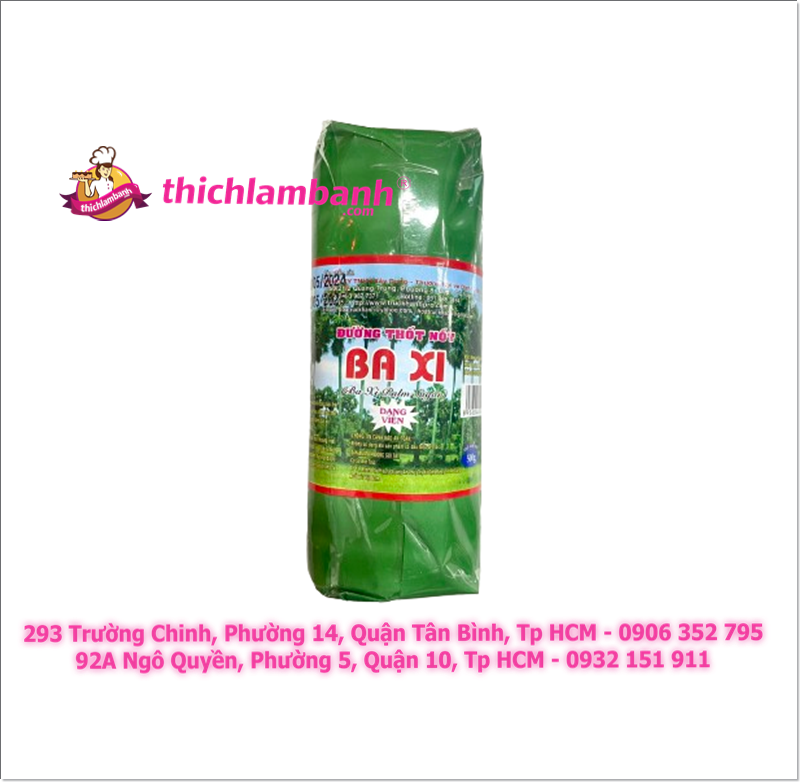 Đường thốt nốt Ba Xi gói lá 500g