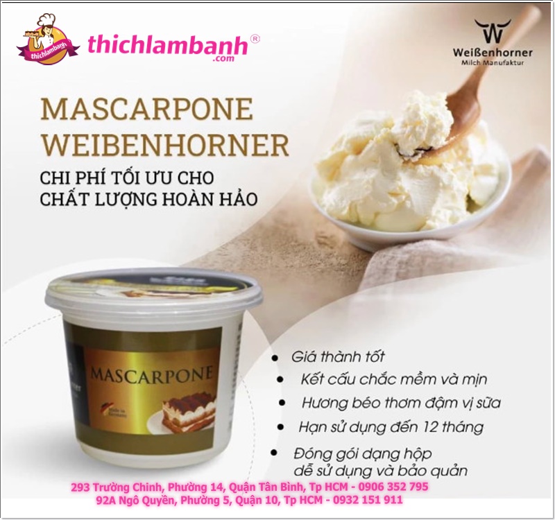 Mascarpone WeiBenhorner Đức