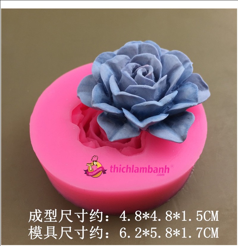 4D Silicon Hoa hồng xoè 4.8 H3944
