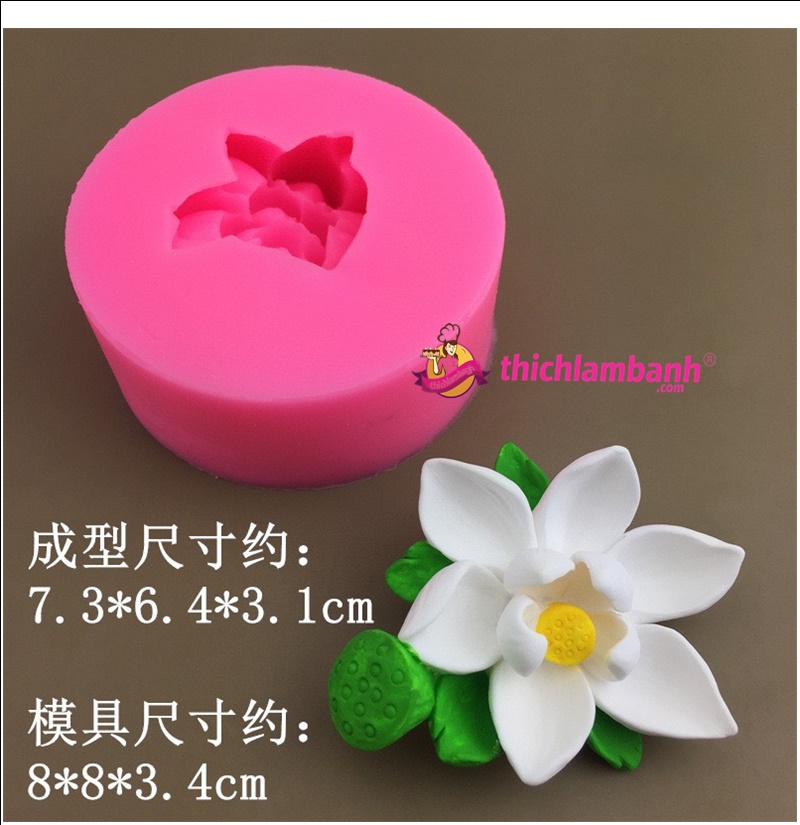 4D Silicon Hoa sen gương sen H8553