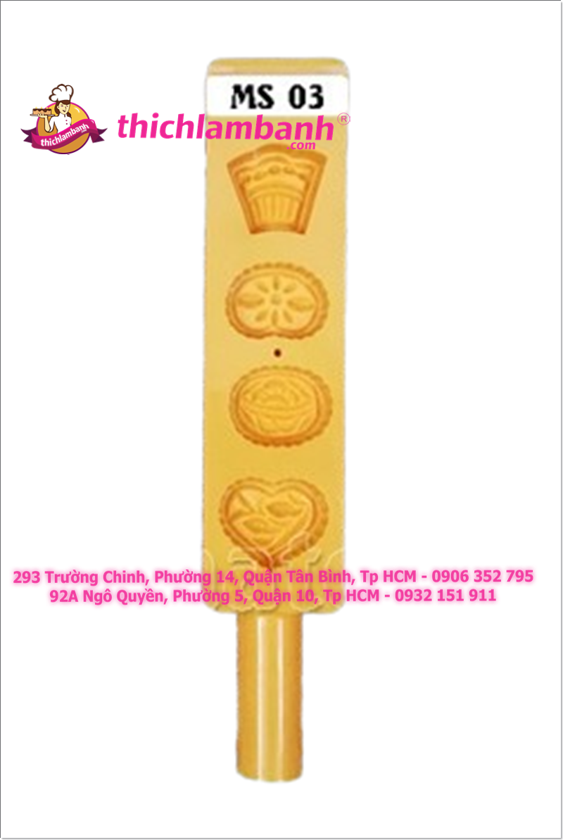 Gõ bánh in / phục linh 4 bánh Vĩnh trường