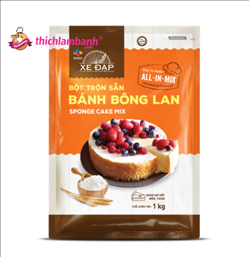 Bột Mì Bông Lan Số 8 hiệu Xe Đạp 1KG