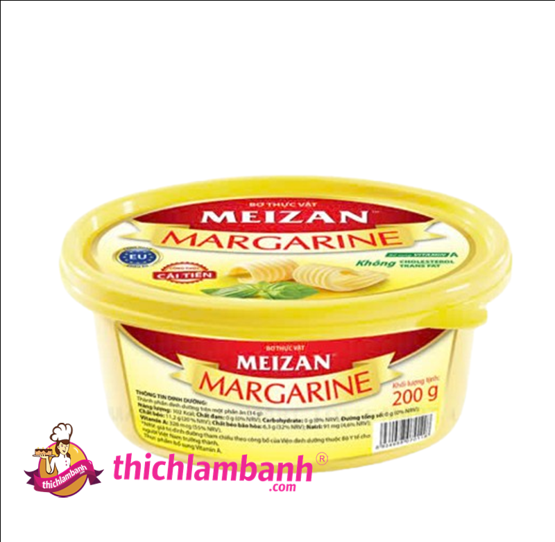 Bơ Thực Vật Cao Cấp Meizan Hộp 200g