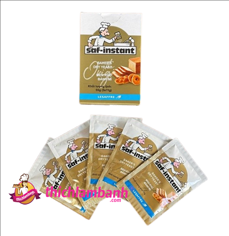 Hộp 5 gói Men ngọt Saf 55g (5x11g)