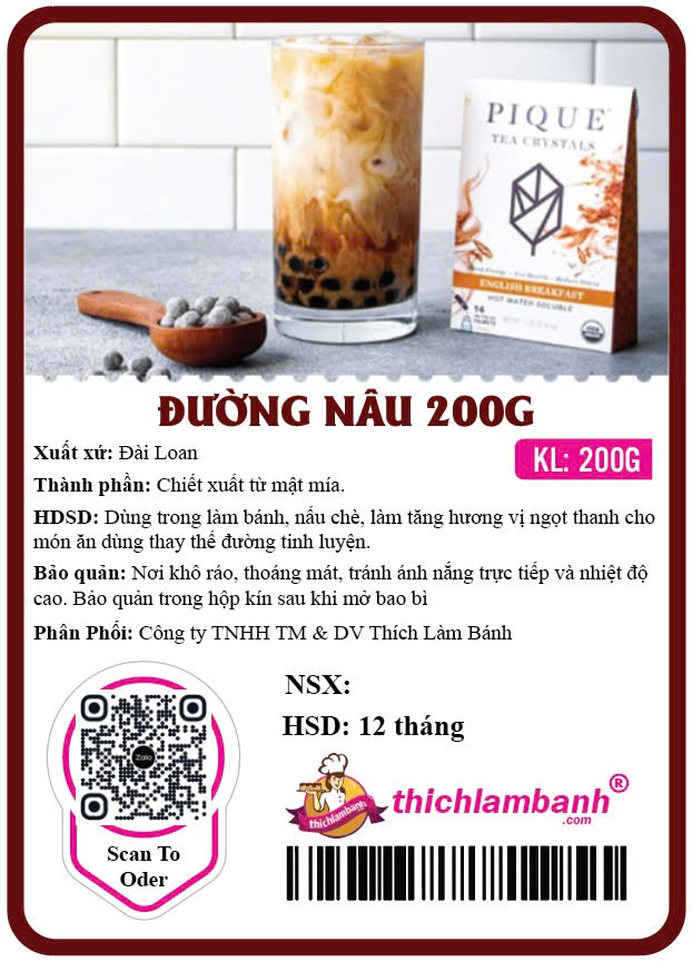 Đường Nâu ĐÀI LOAN 200g