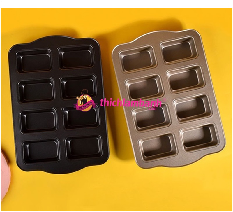 Khuôn bánh 8 ô chữ nhật chống dính