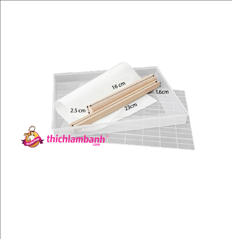 Khuôn kẹo nougat nhựa 112 Viên MB322