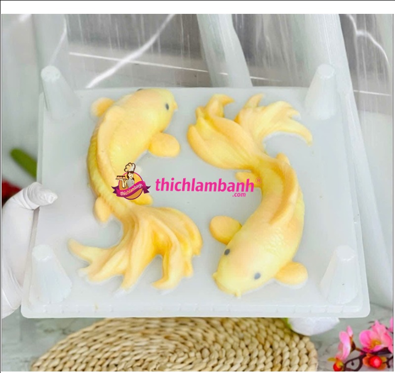 Khuôn rau câu Cá chép rồng