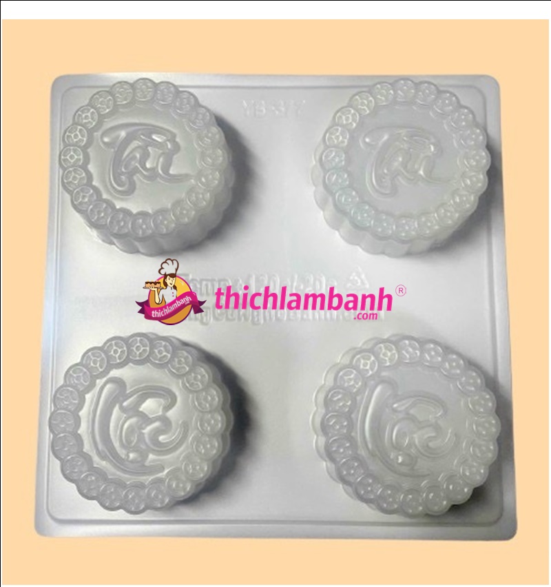 Khuôn rau câu nhựa Tài Lộc tròn