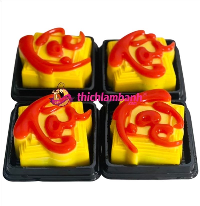 Khuôn rau câu nhựa Tài Lộc vuông