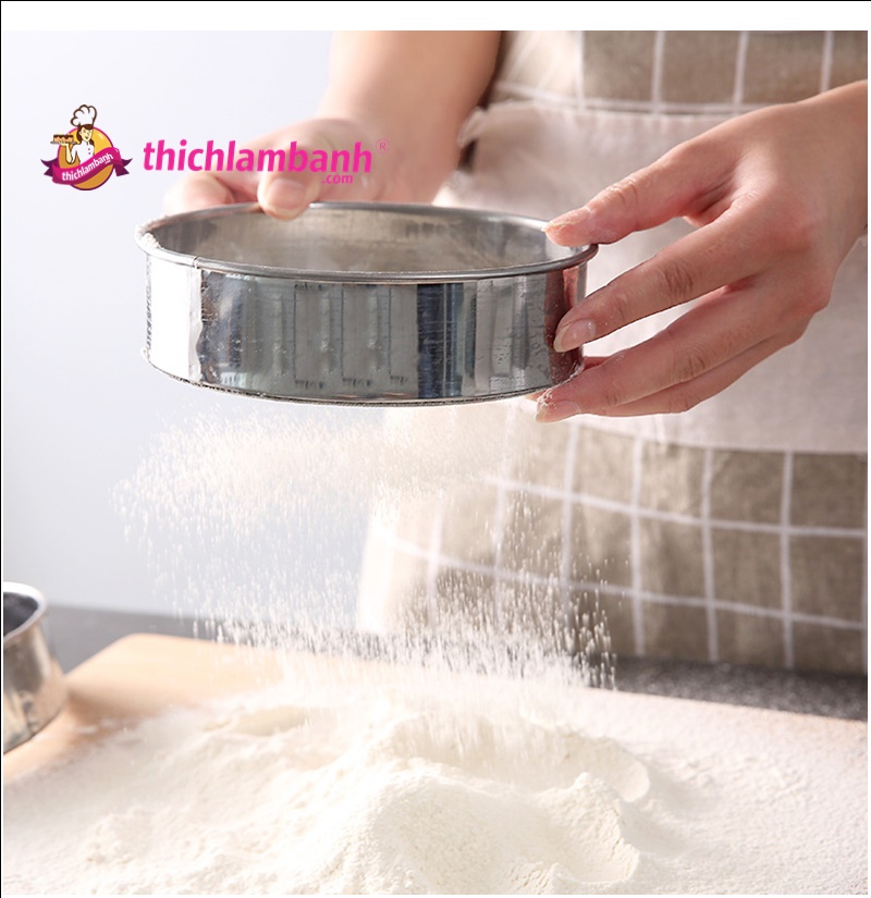 Rây bột tròn inox 15cm
