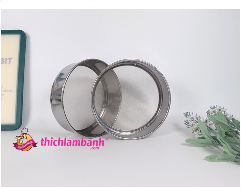 Rây bột tròn inox 15cm