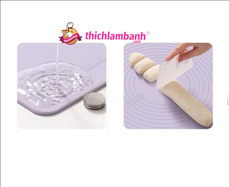 Thảm silicon nhào bột 40x50cm dầy