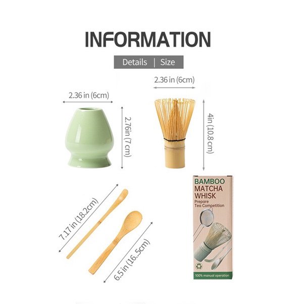 Bộ 4 Món dụng cụ pha Matcha