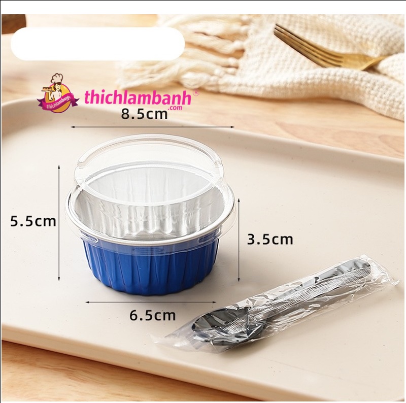 Cốc thiếc có nắp 125ml (Màu ngẫu nhiên)