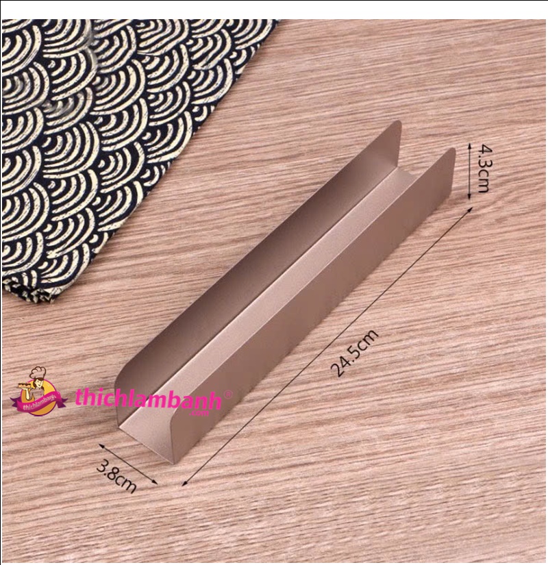 Khuôn Cookie chữ U chống dính 24.5cm