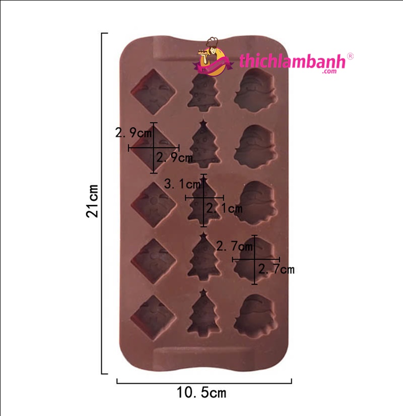Khuôn silicon 15 giáng sinh