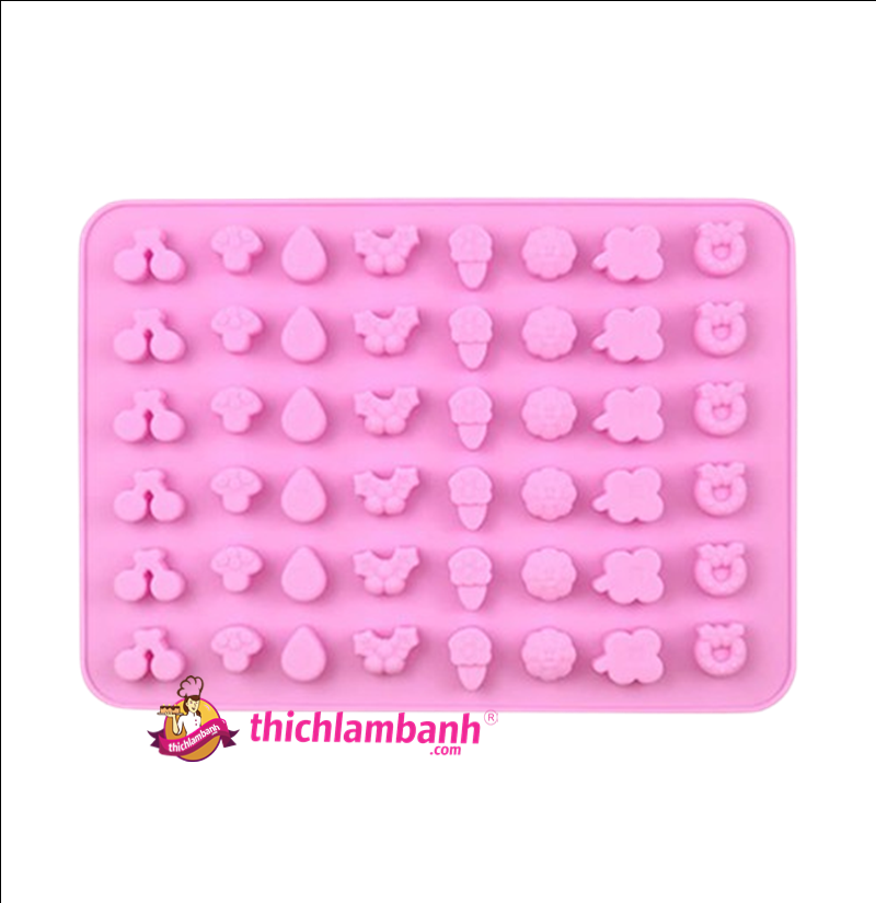 Khuôn silicon 48 cherry nấm