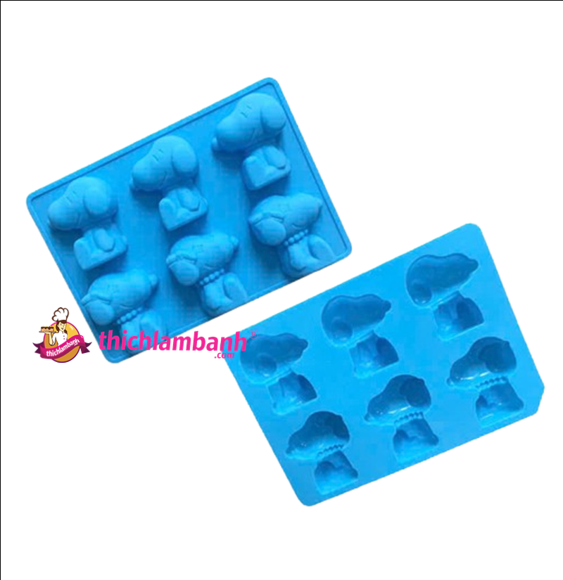 Khuôn silicon 6 snoopy