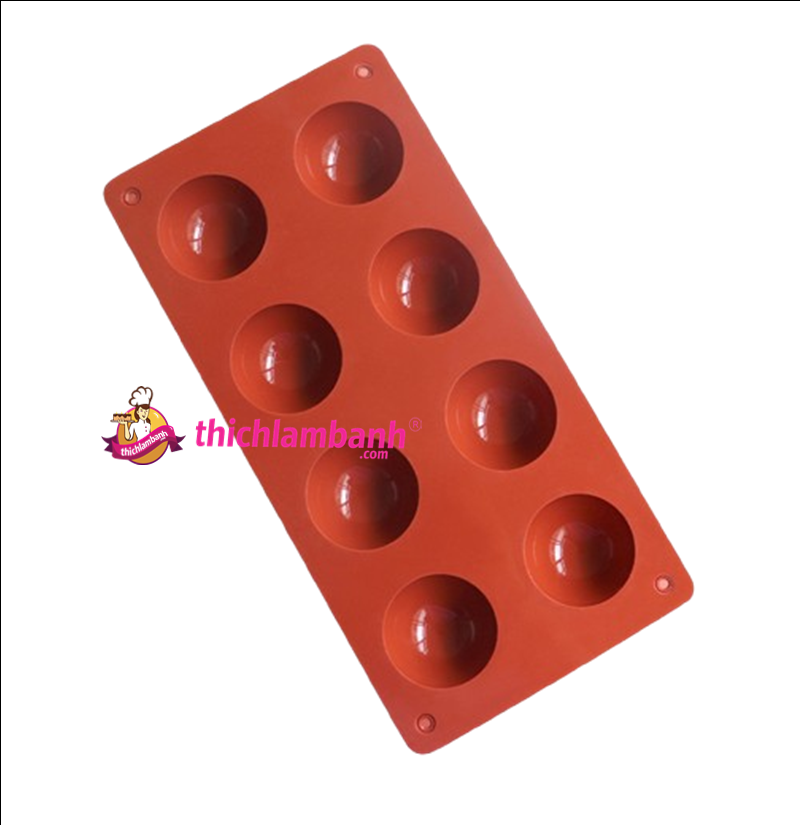 Khuôn silicon 8 bán nguyệt