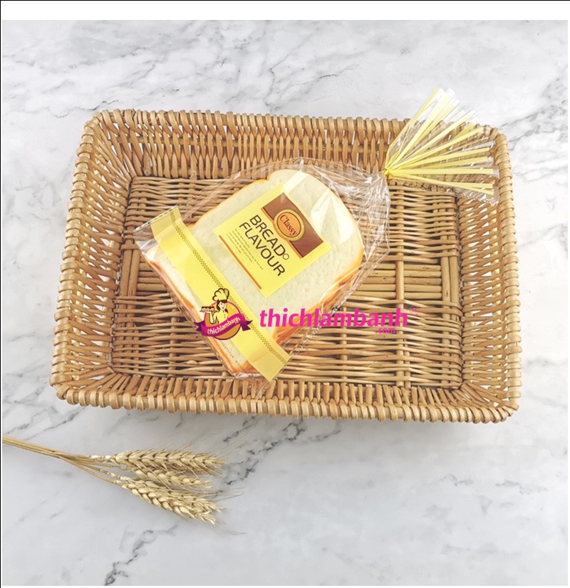 Túi đựng bánh nylon dọc Bread Flavor (Khoảng 50 cái)