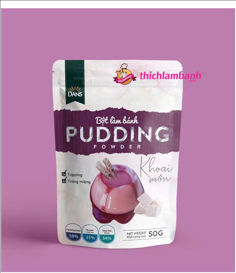BỘT PUDDING KHOAI MÔN DAN'S 50g