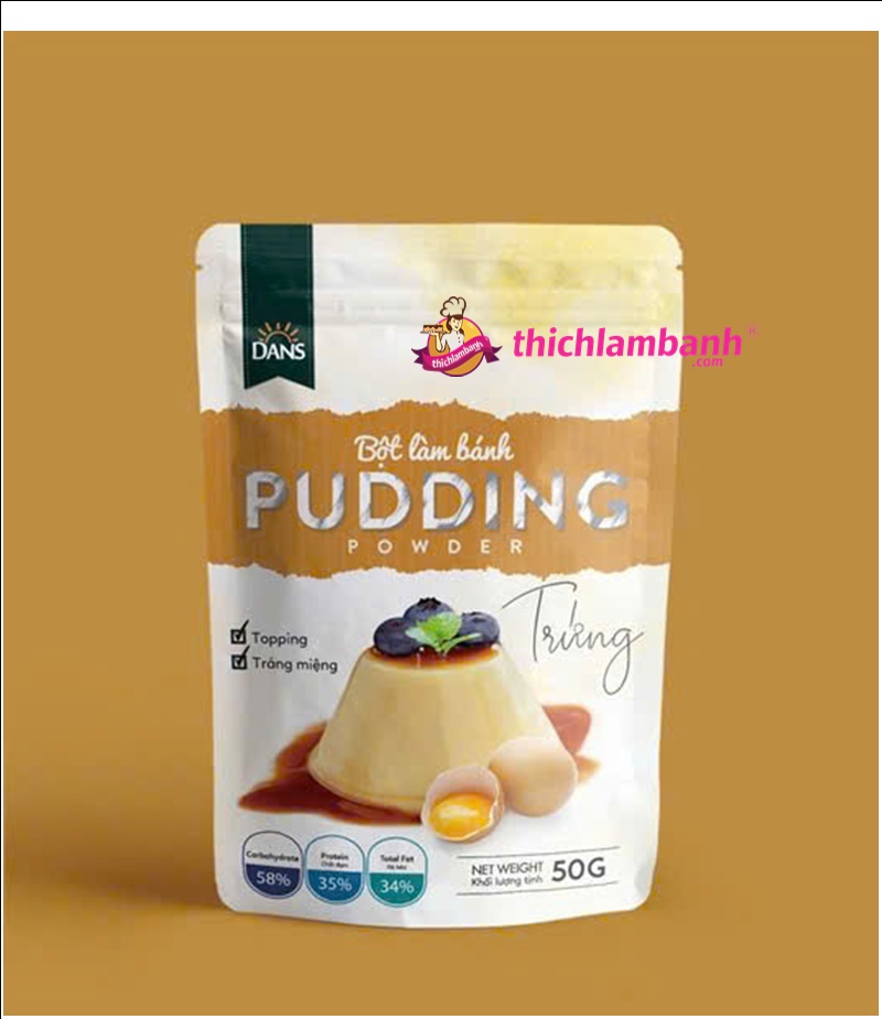 BỘT PUDDING TRỨNG DAN'S 50G