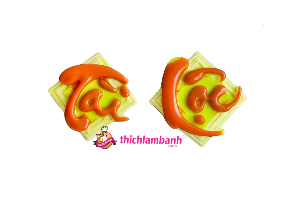 Khuôn rau câu nhựa Tài Lộc vuông