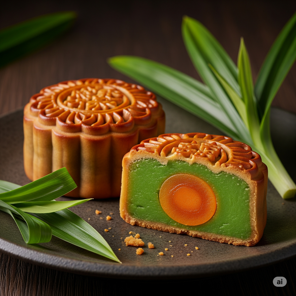 Farina Luna nhân sên Đậu xanh Lá dứa 1Kg