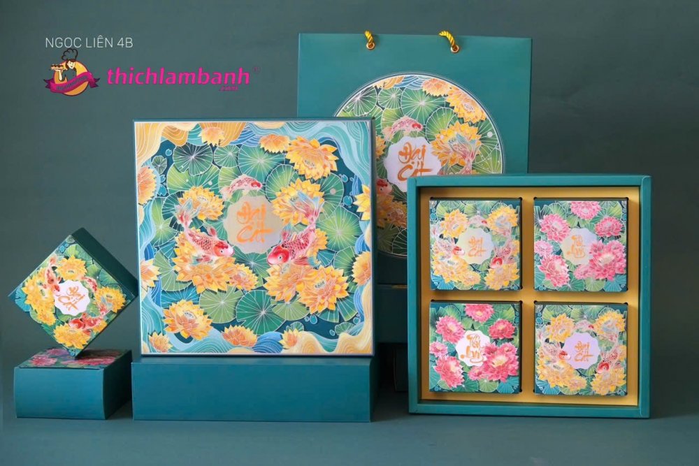 Hộp Đựng Bánh Trung Thu Ngọc Liên 4B