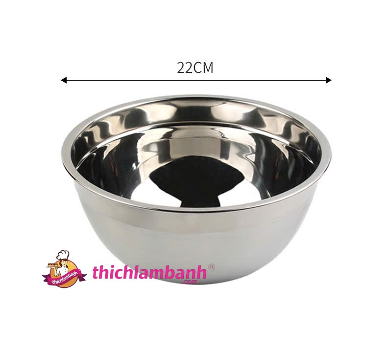 Thau trộn bột inox nhiều kích thước
