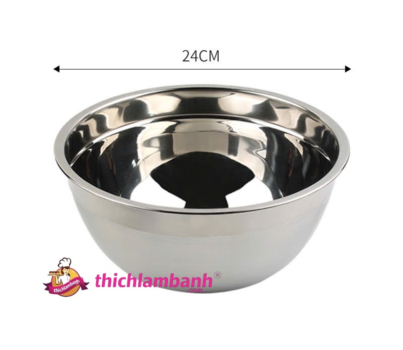 Thau trộn bột inox nhiều kích thước