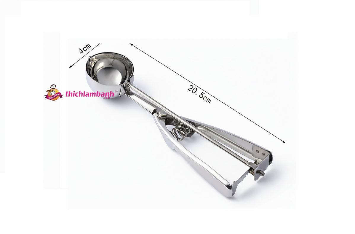 Cây múc kem có tay bóp 4cm