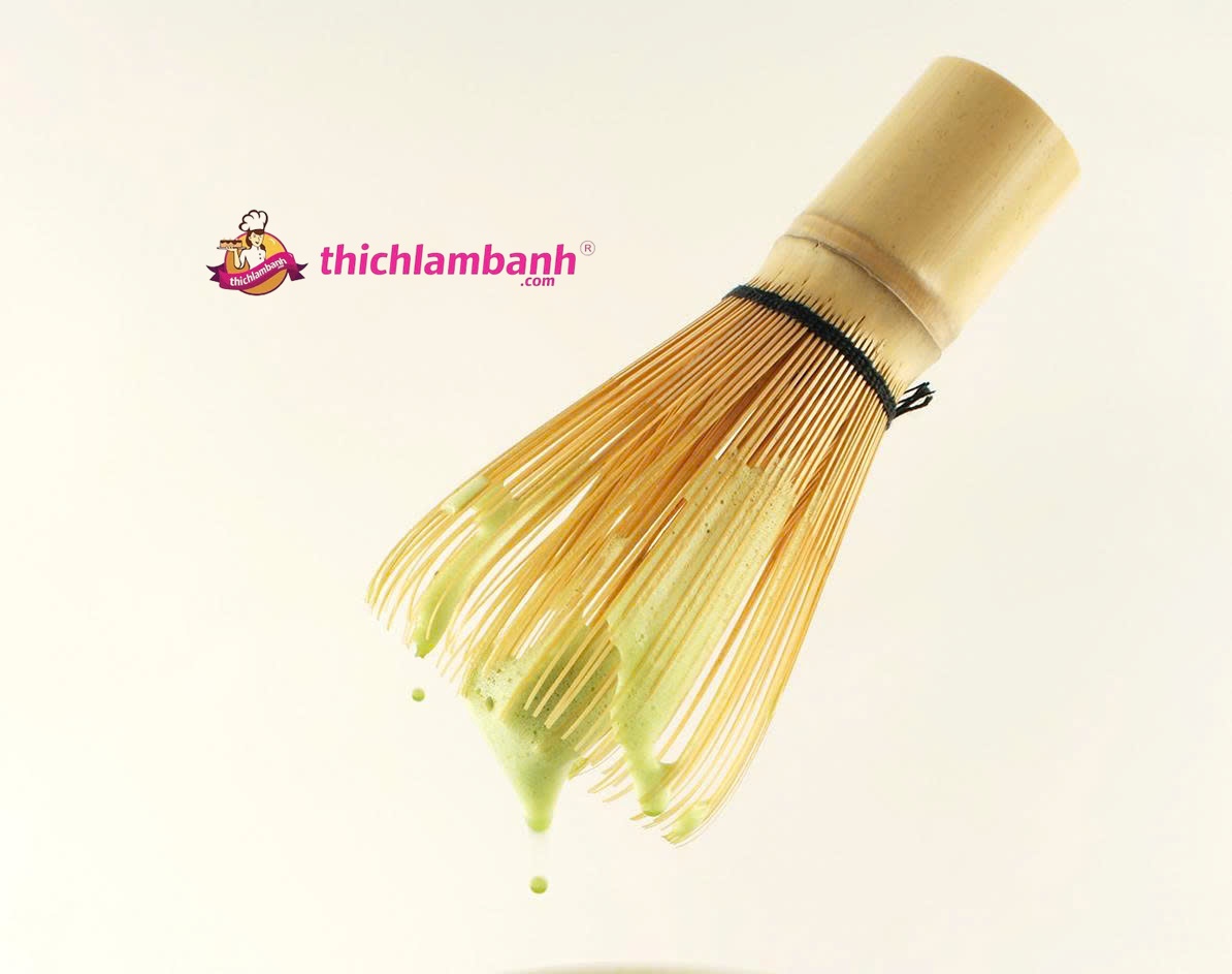 Chổi chasen tre đánh matcha
