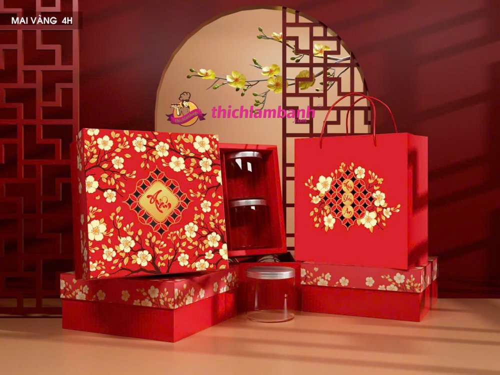 Hộp giấy Mai vàng 4H